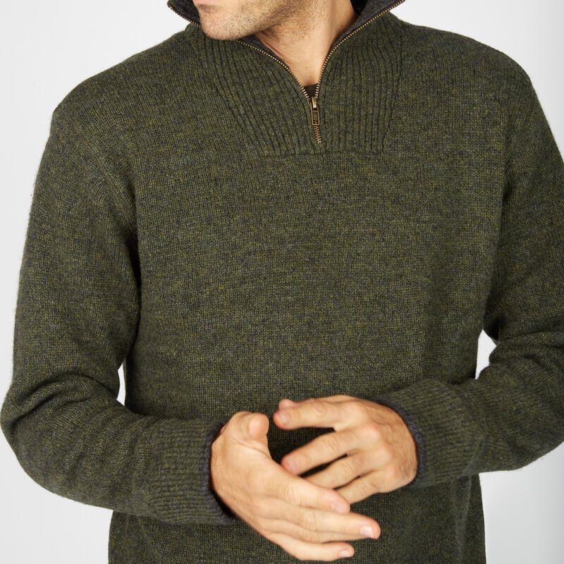 Lambswool Half Zip Sweater